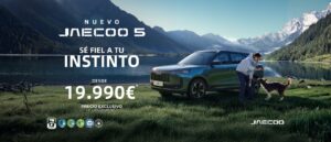 Foto del Jaecoo 5, el coche pet friendly. Consíguelo desde 19.990€ sólo en Tumasa Huesca y Monzón.